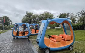 洋氣！漢中濕地公園引入20輛“哈啰智能景區(qū)雙排車”縮略圖