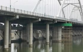 漢江城市橋閘現(xiàn)定于1月28日晚開閘放水，29日晚落閘蓄水縮略圖